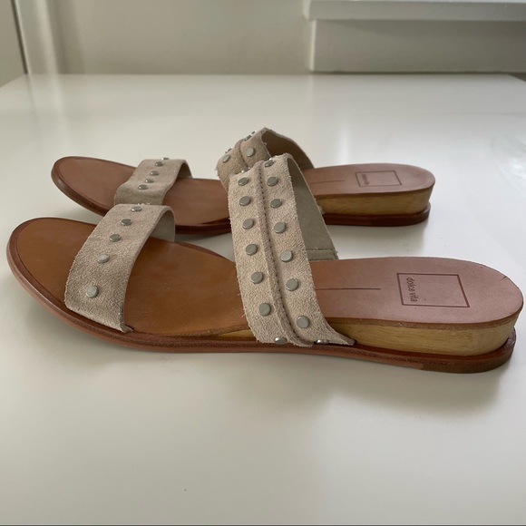 Dolce Vita Pacey Sandals in Sand Suede - Picture 5 of 7